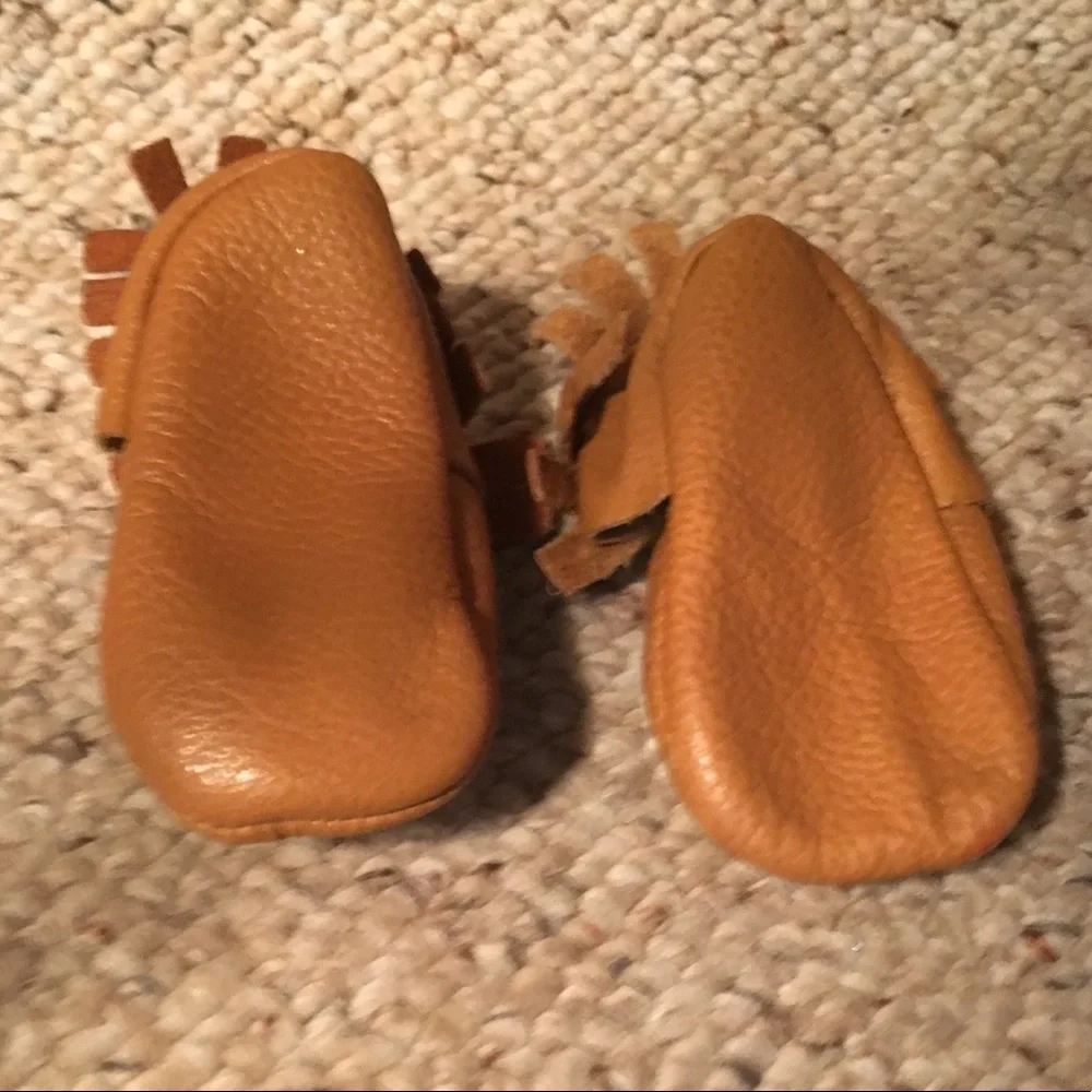 Baby Mocassins Leather Crib Shoes